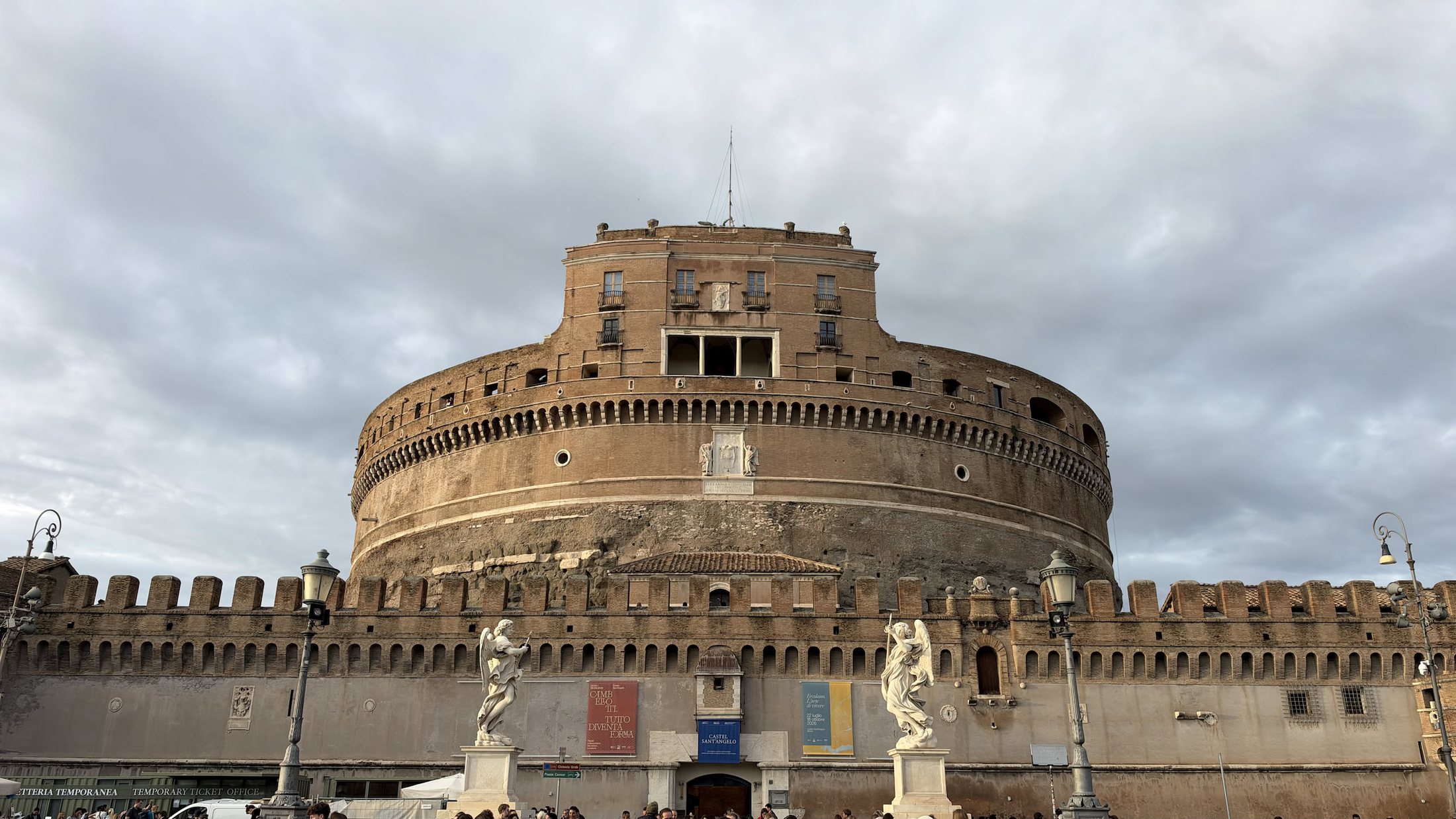 Castel Sant'Angelo, il mausoleo di Adriano diventato fortezza dei papi.