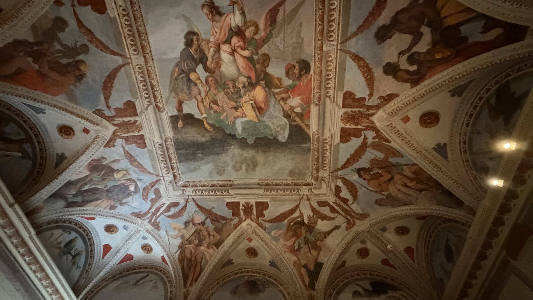 Una volta affrescata nelle sale di Palazzo Lomellini.